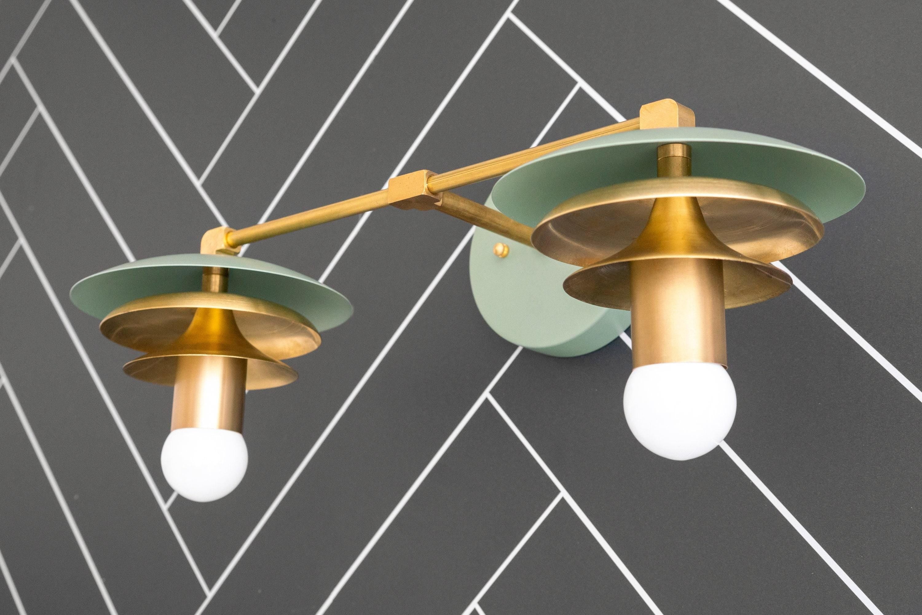 Artivo Layered Brass Vanity Light - Modern Sleek Style Home Bath Accent T361