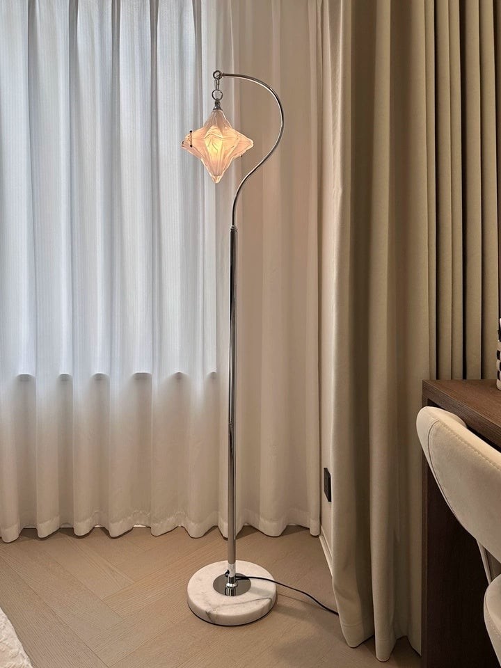 Art Deco Star Floor Lamp - Modern Standing Lamp for Living Spaces - Astris Orion T438