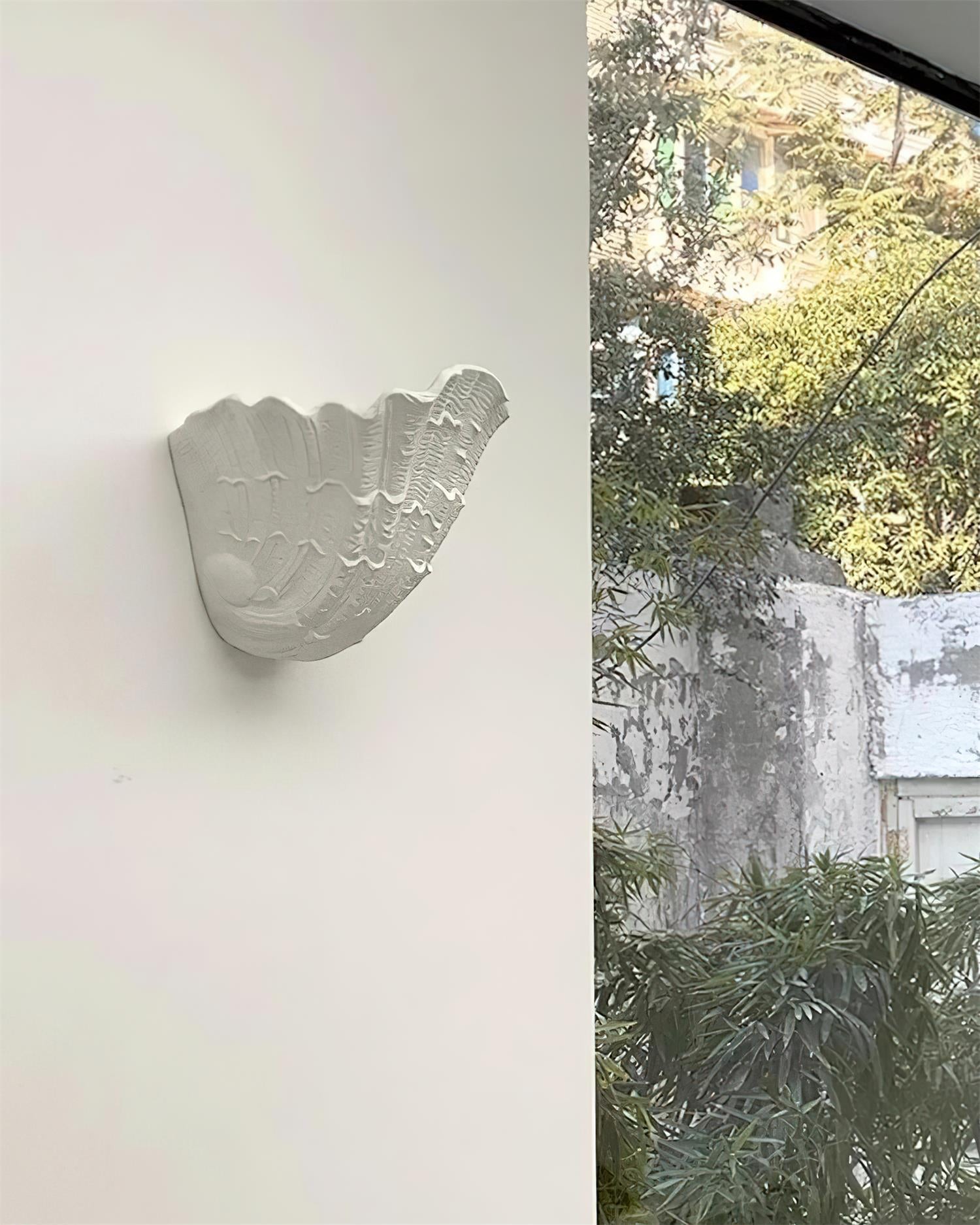 Shell Plaster Wall Lamp P067