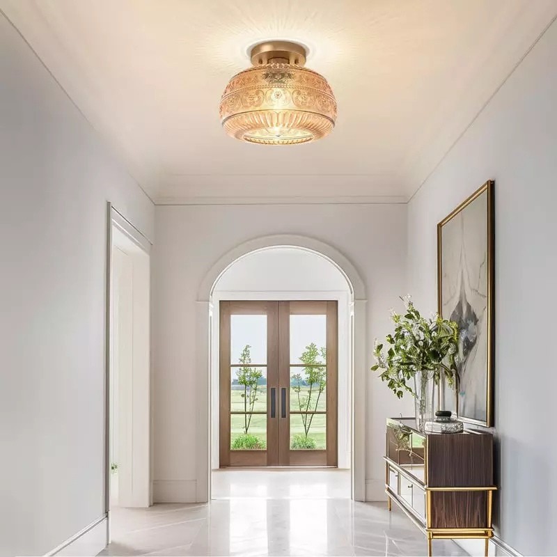 Vintage Solid Colour Glass Recessed Ceiling Lamp S201