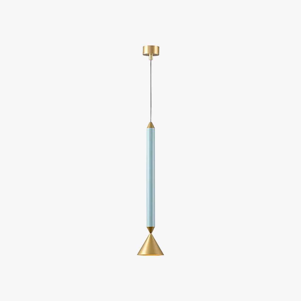 Vertara Minimal Cone Pendant Light – Sleek Architectural Hanging Lamp for Dining and Kitchen T1206