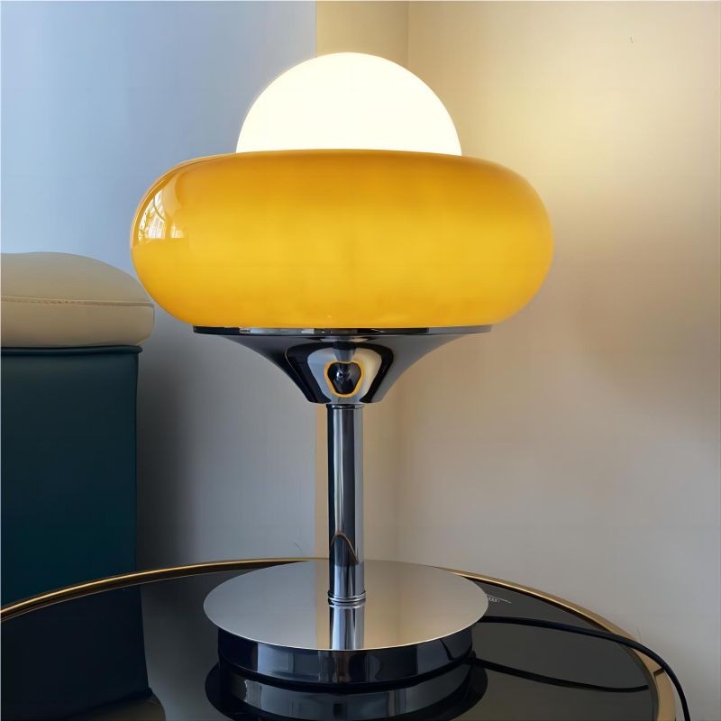 Bauhaus Glass Creative Egg Tart Table Lamp S141