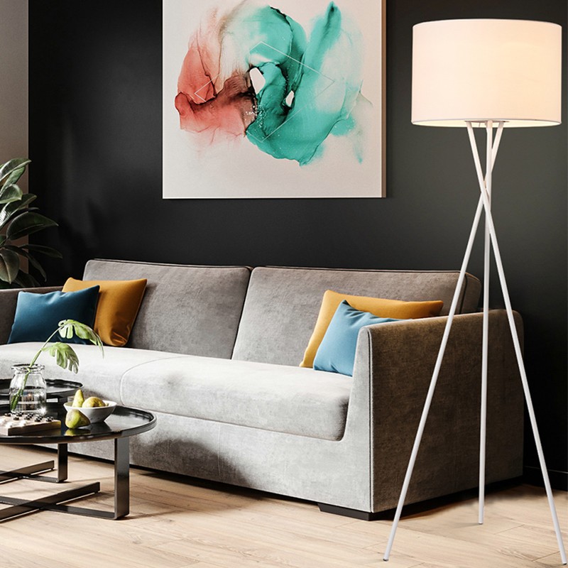 Modern Tripod Floor Lamp for Bedroom/Living Room
