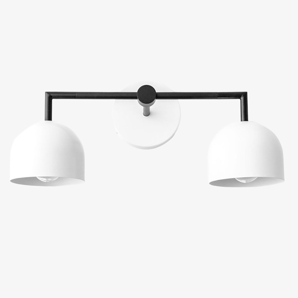 Metio Dome Farmhouse Wall Lamp - Metal Bathroom Mirror Sconce Light T450