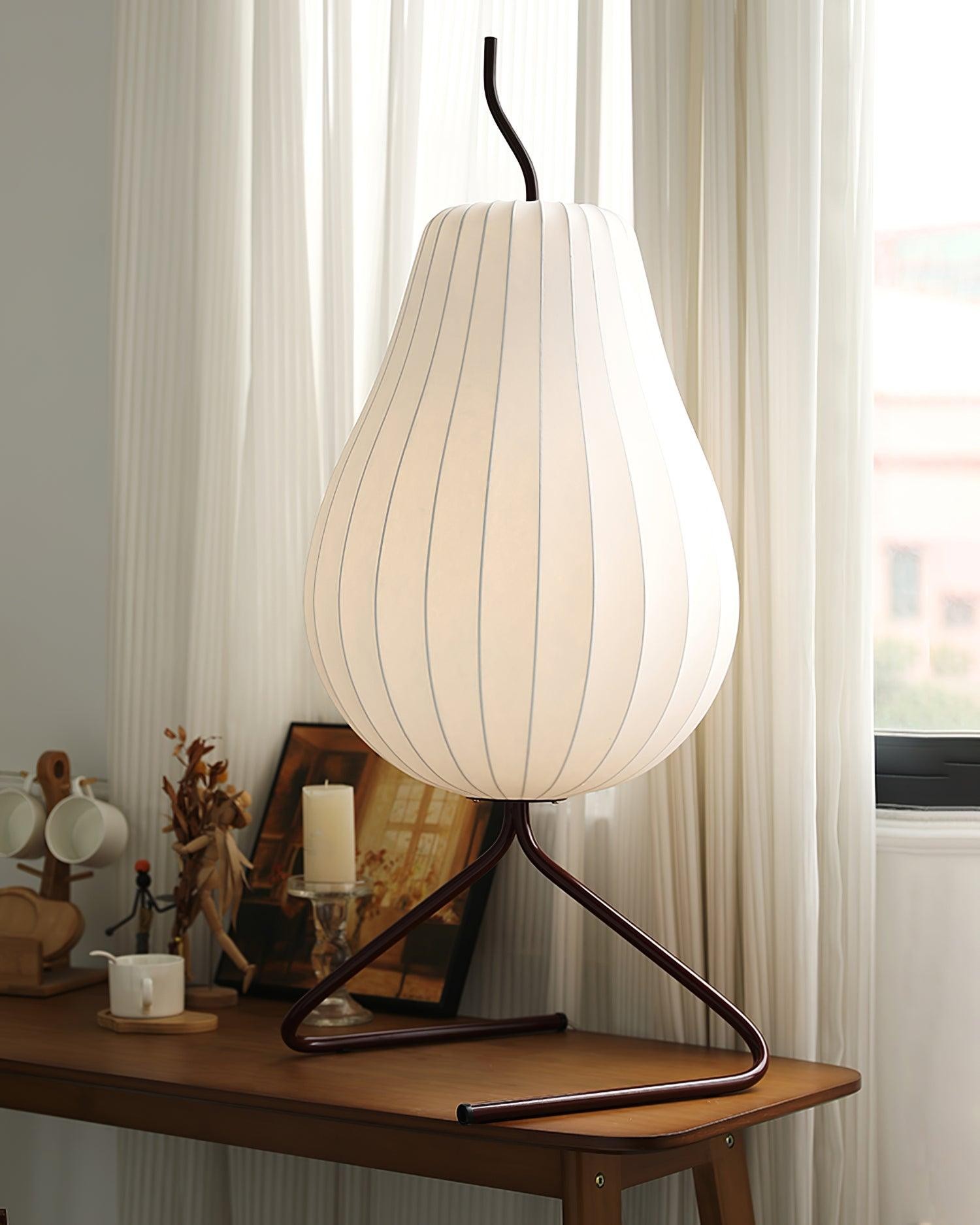 Pear-shaped Shite Floor Lamp Suitable For Living Room M519