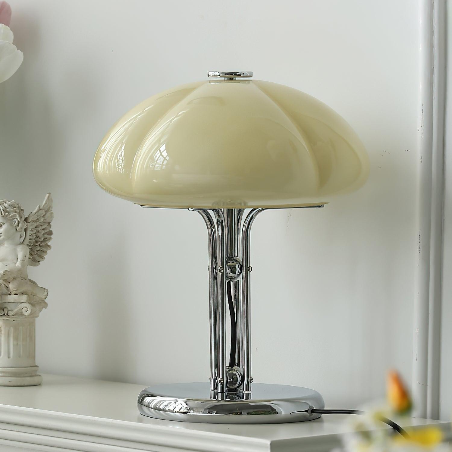 High-Grade Bedroom Bedside Mushroom Glass Table Lamp M175