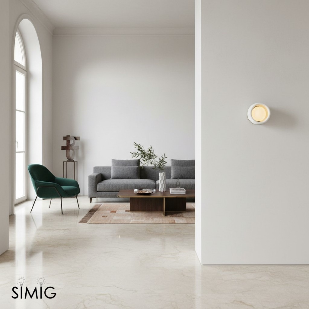 Cerova Anders Ivory Porcelain Wall Sconce – Organic Design for Living Room & Bedroom T015