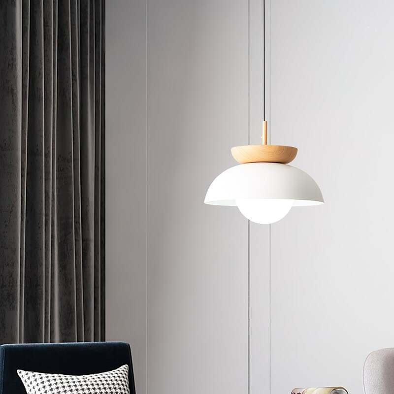 Nordic Semi Wooden Pendant Light S63