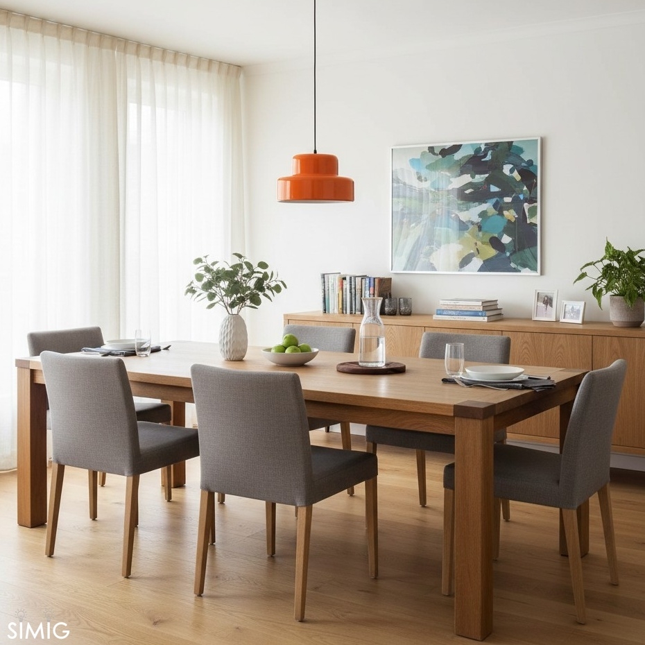 Round Pendant Light - Modern Metal for Kitchen S154