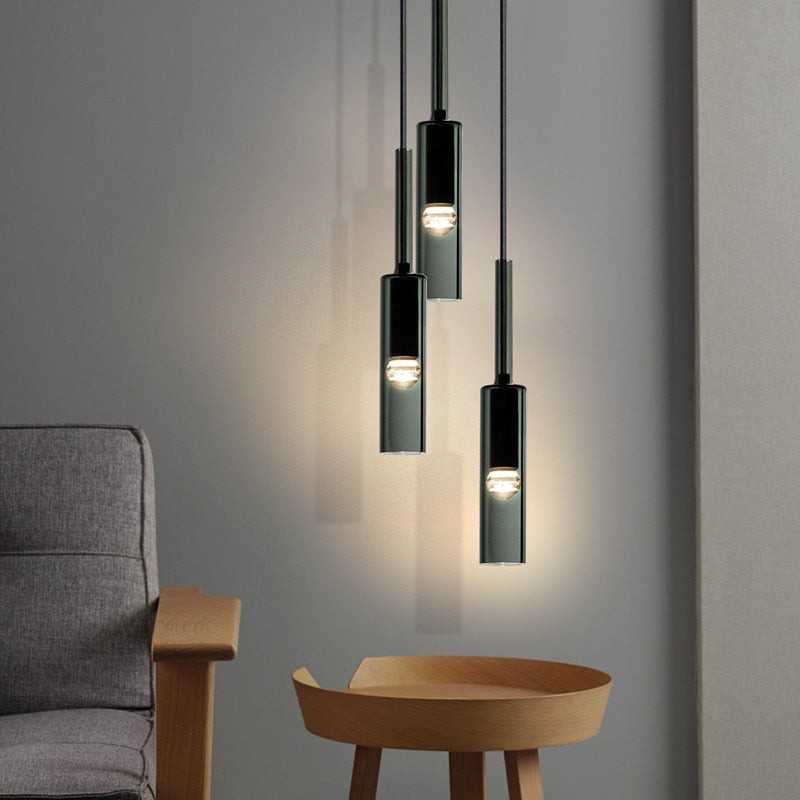 Modern Cylindrical Glass Pendant Light G42