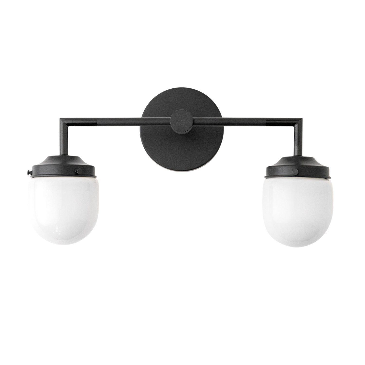 Opalume Glass Double Vanity Light - Vintage Style Bathroom Double Wall Lighting T303