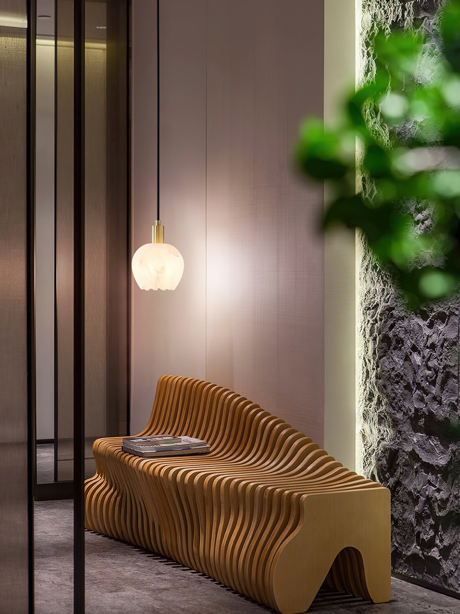Lilin Alabaster Pendant Light T1648