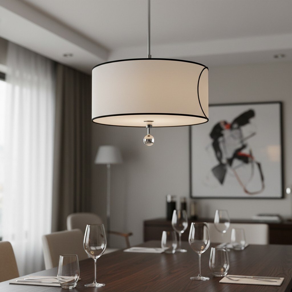 Roven 3-Light Pendant - Layered Fabric for Dining Room Lighting T659