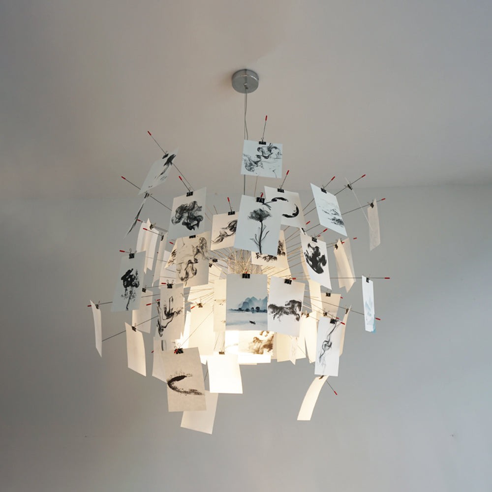 Renée Creative Picture Pendant Light Art Deco Bedroom Living Room T213