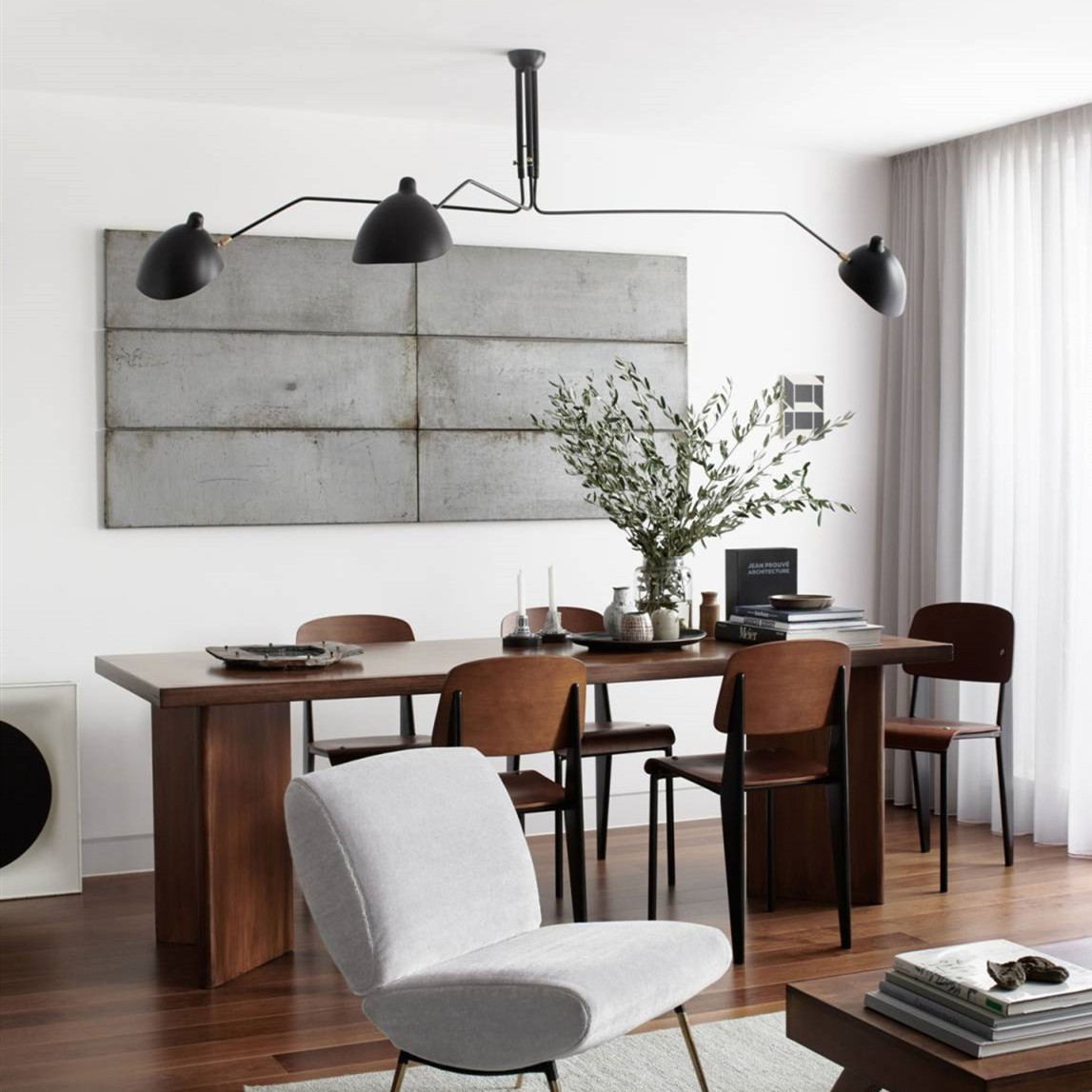Arclume Arc Ceiling Lamp - Mid Century Multi Arm Light for Living Room