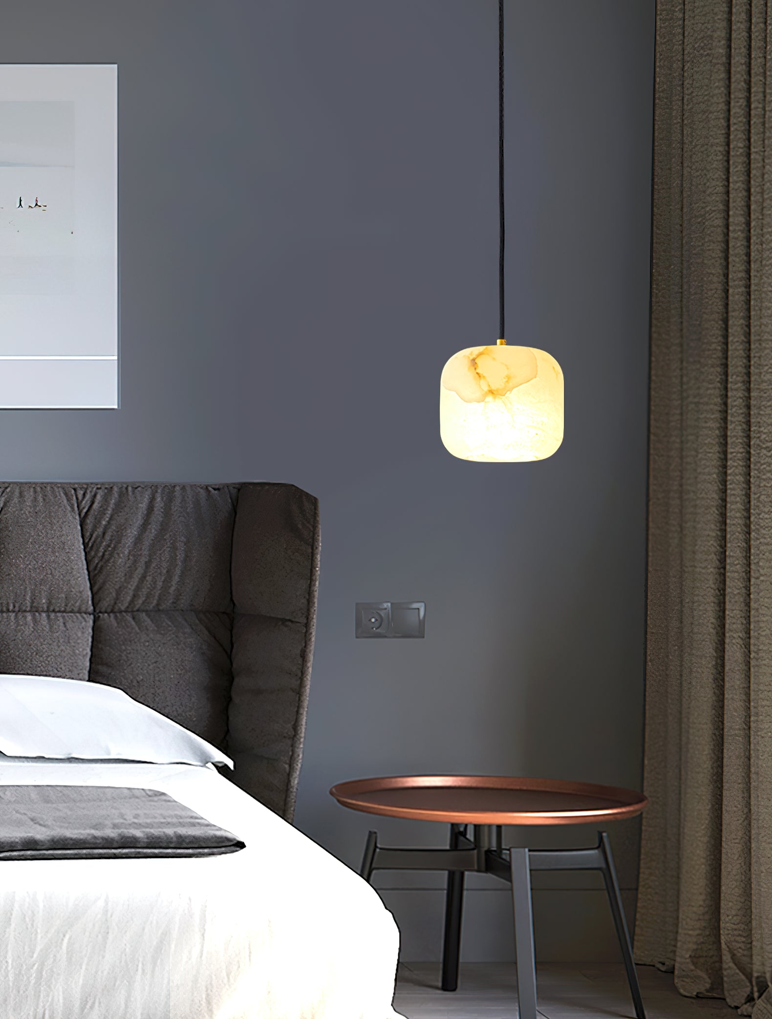 Alabaster Bedside Pendant Light T1647