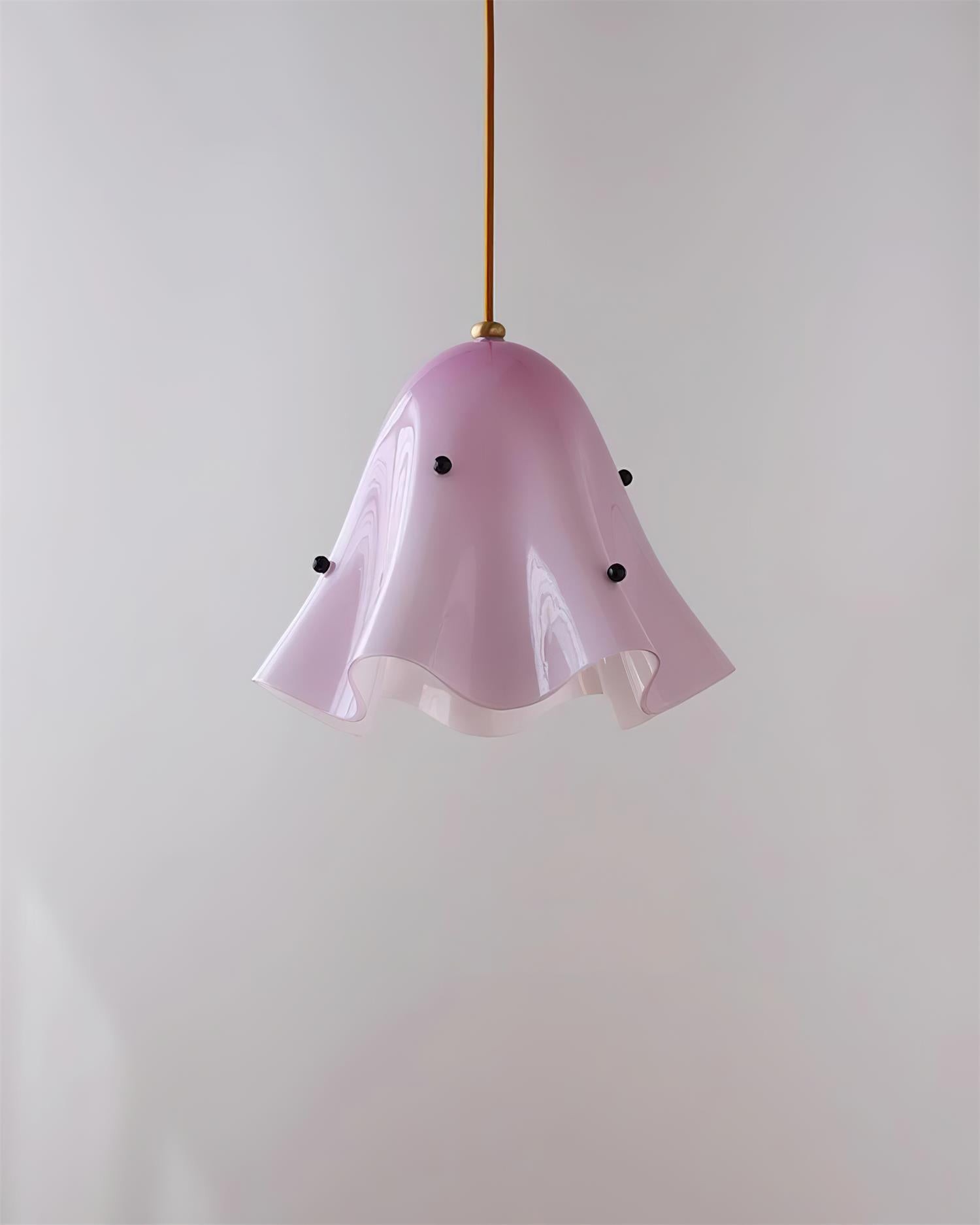 Bellina Wavy Edge Glass Pendant - French Style Light for Kitchen T279