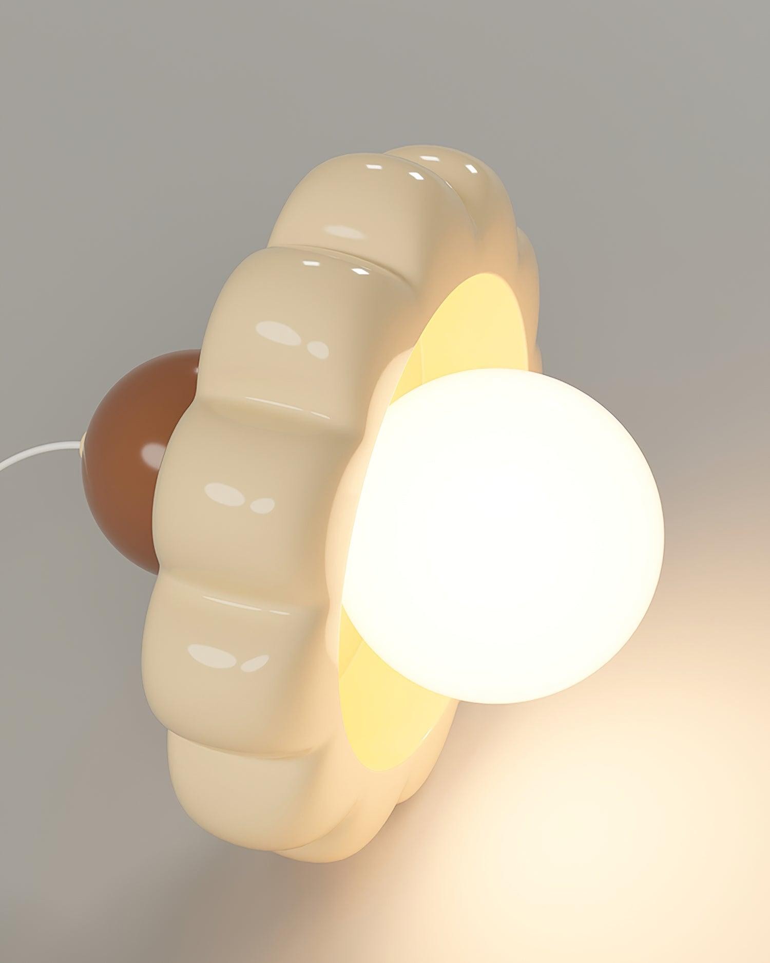 Cream Style Long Line Pumpkin Texture Pendant Lamp M173