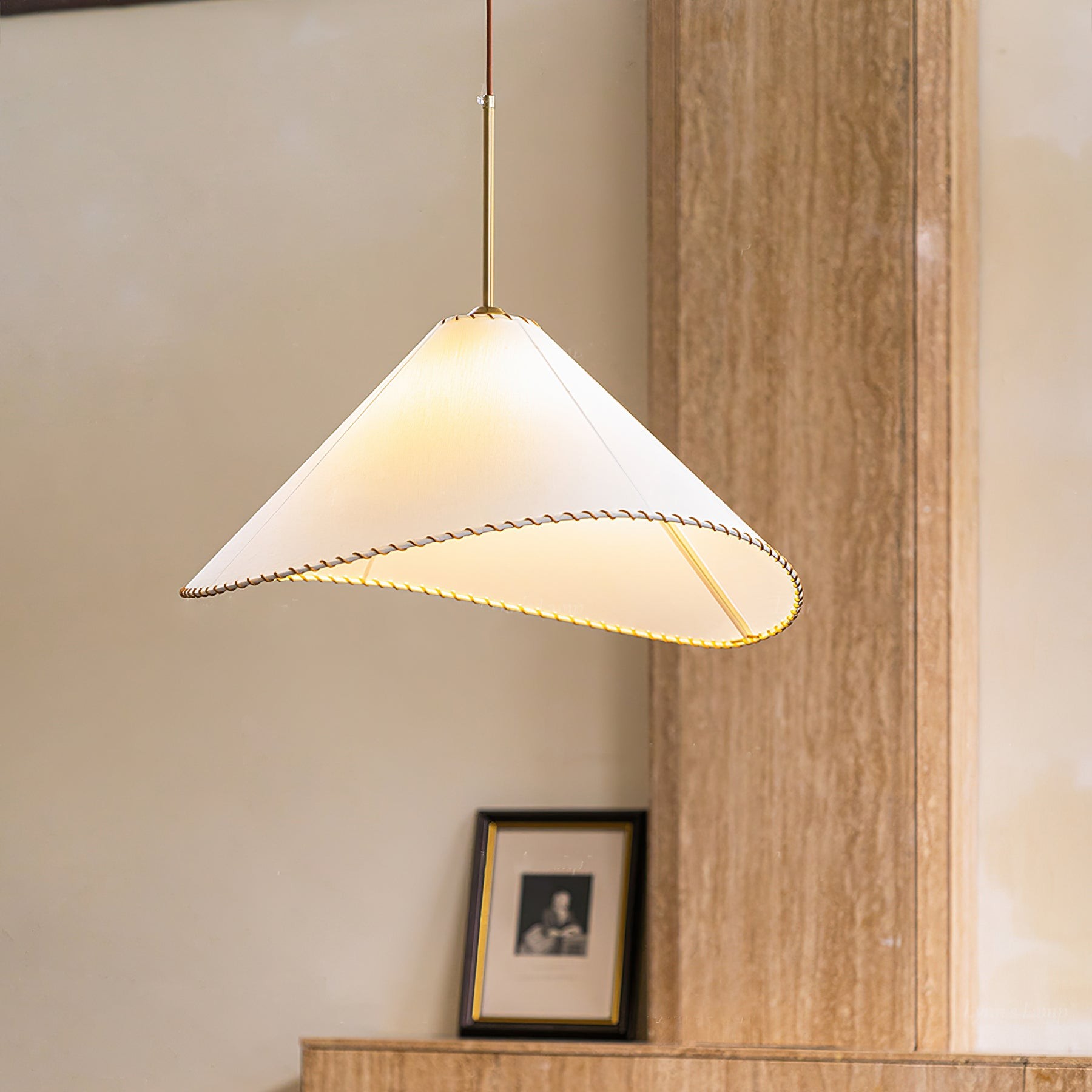 Twisted Shade Fabric Pendant Lamp M490
