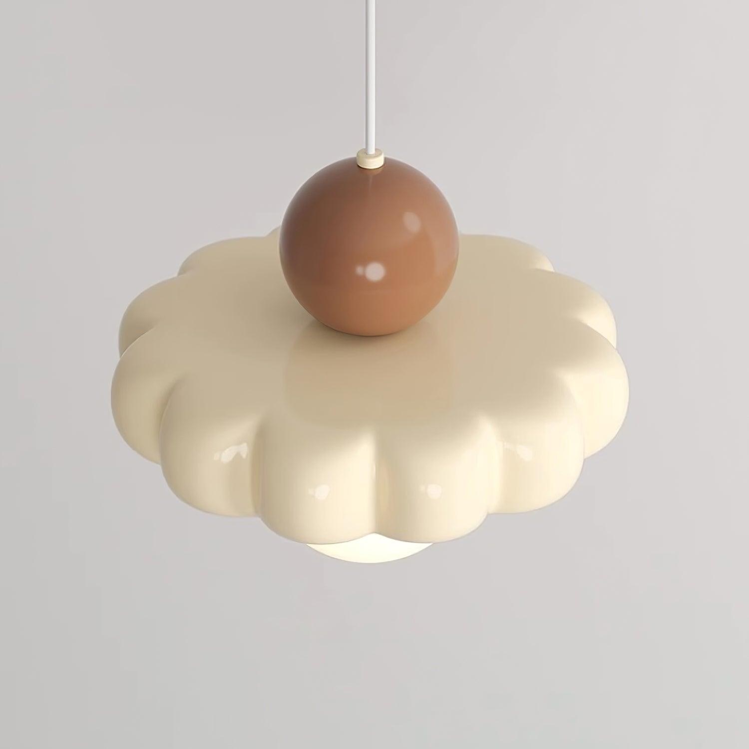 Cream Style Long Line Pumpkin Texture Pendant Lamp M173