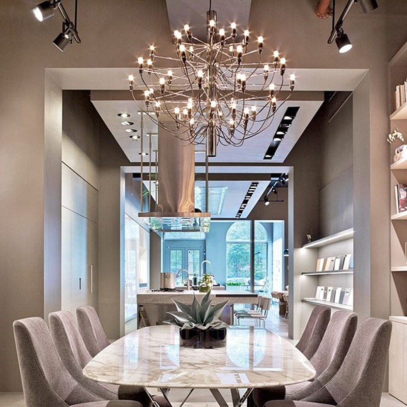 Tendrila Multi-Light Chandelier - Industrial Style Pendant Light for Dining Room