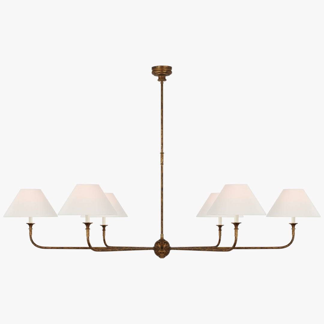 Piaf Geometric Metal Chandelier – Industrial Style for Dining Room T198
