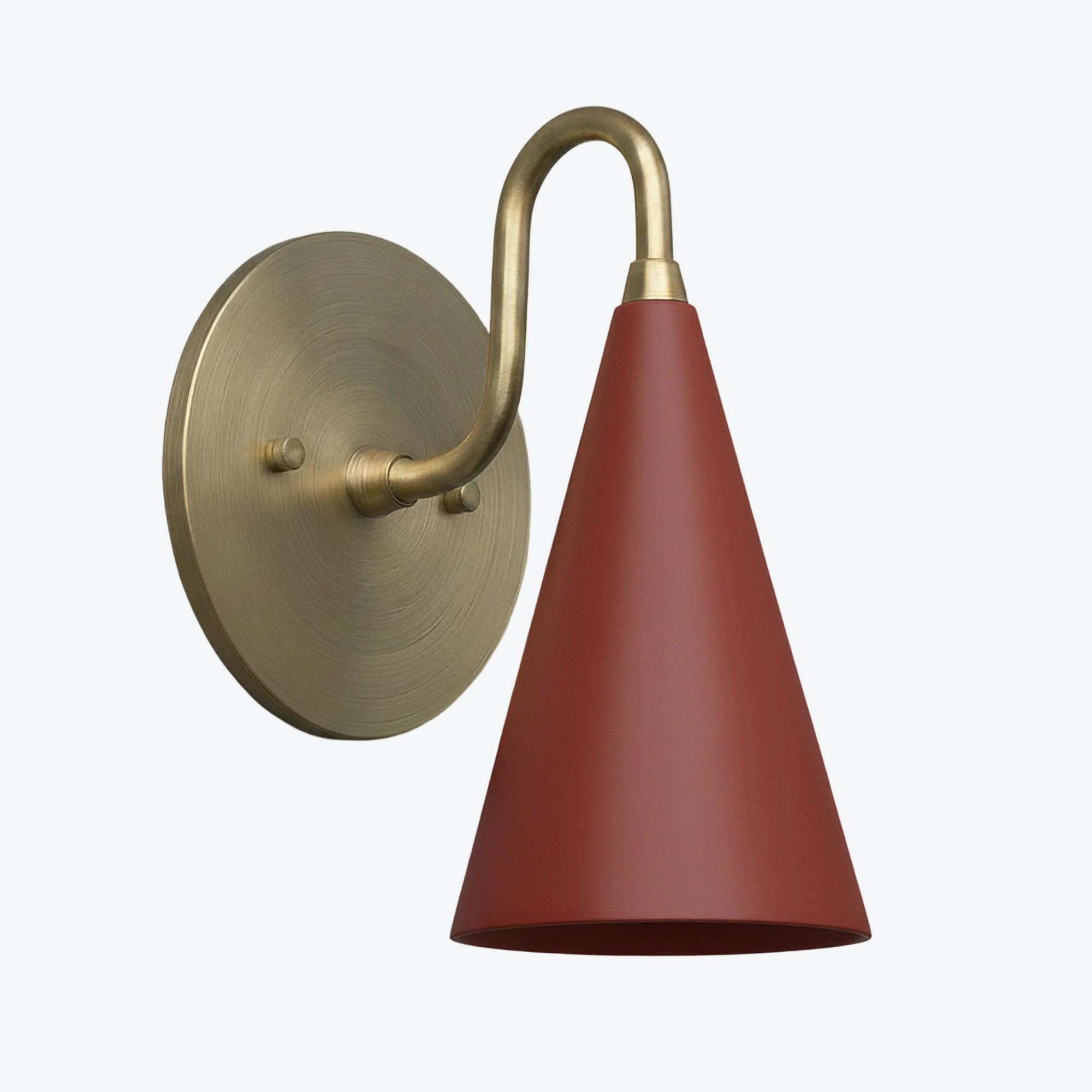 Curva Elegant Taper Shade Wall Sconce - Contemporary Accent for Living Room T780