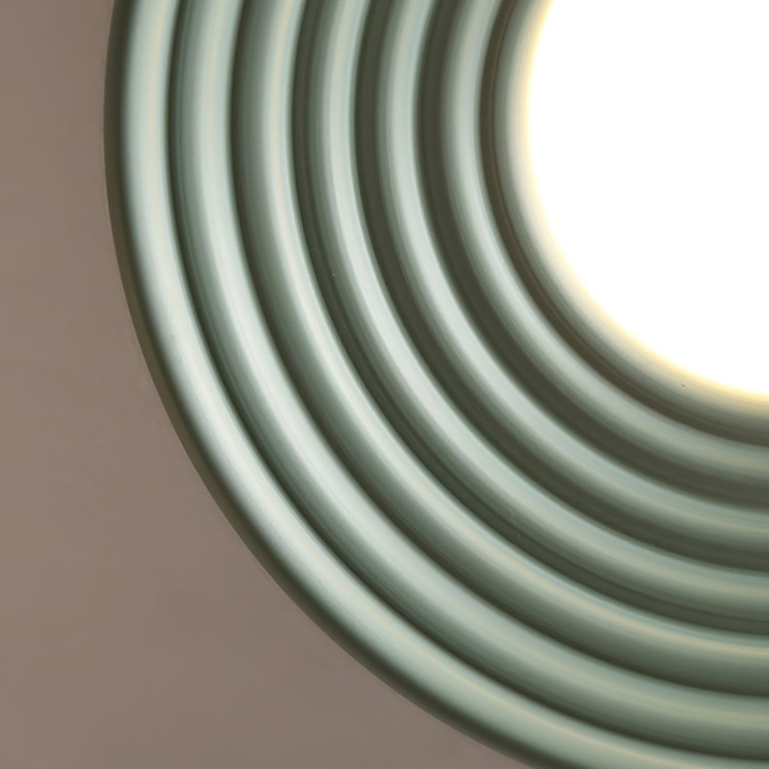 Cream Ribbed Three-color Changing Ceiling Light M290