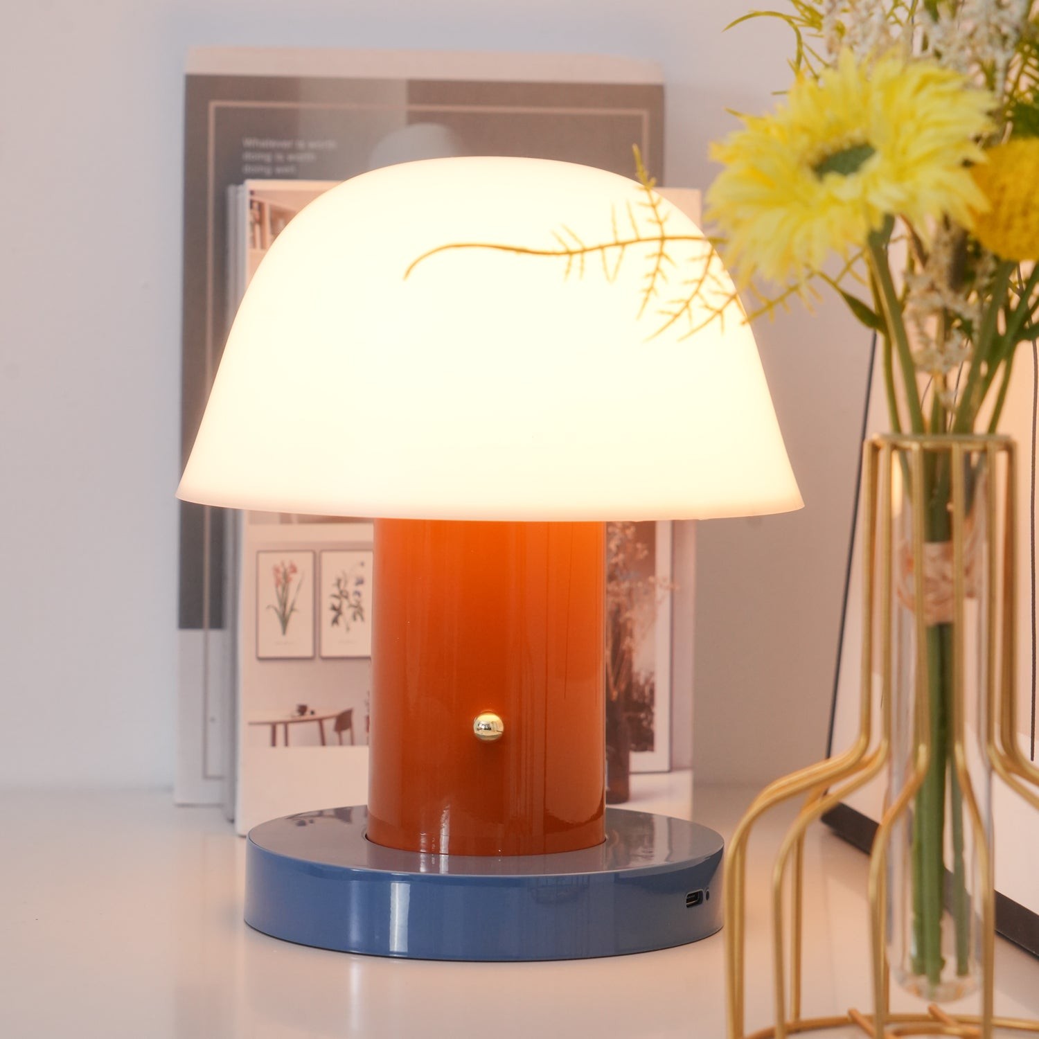 Minimalist Mushroom Cordless Table Lamp M528