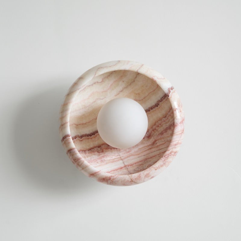 Bowl - Shaped Marble Wall Lamp P064