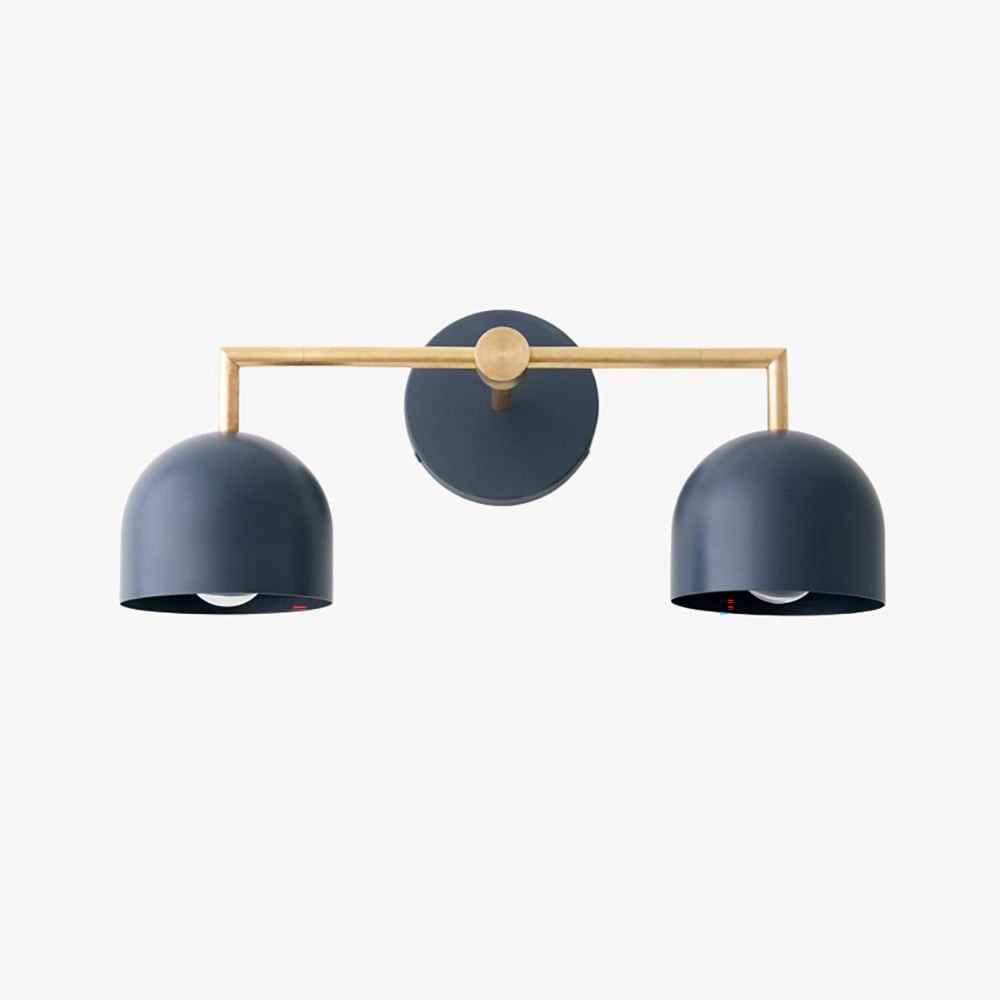 Metio Dome Farmhouse Wall Lamp - Metal Bathroom Mirror Sconce Light T450