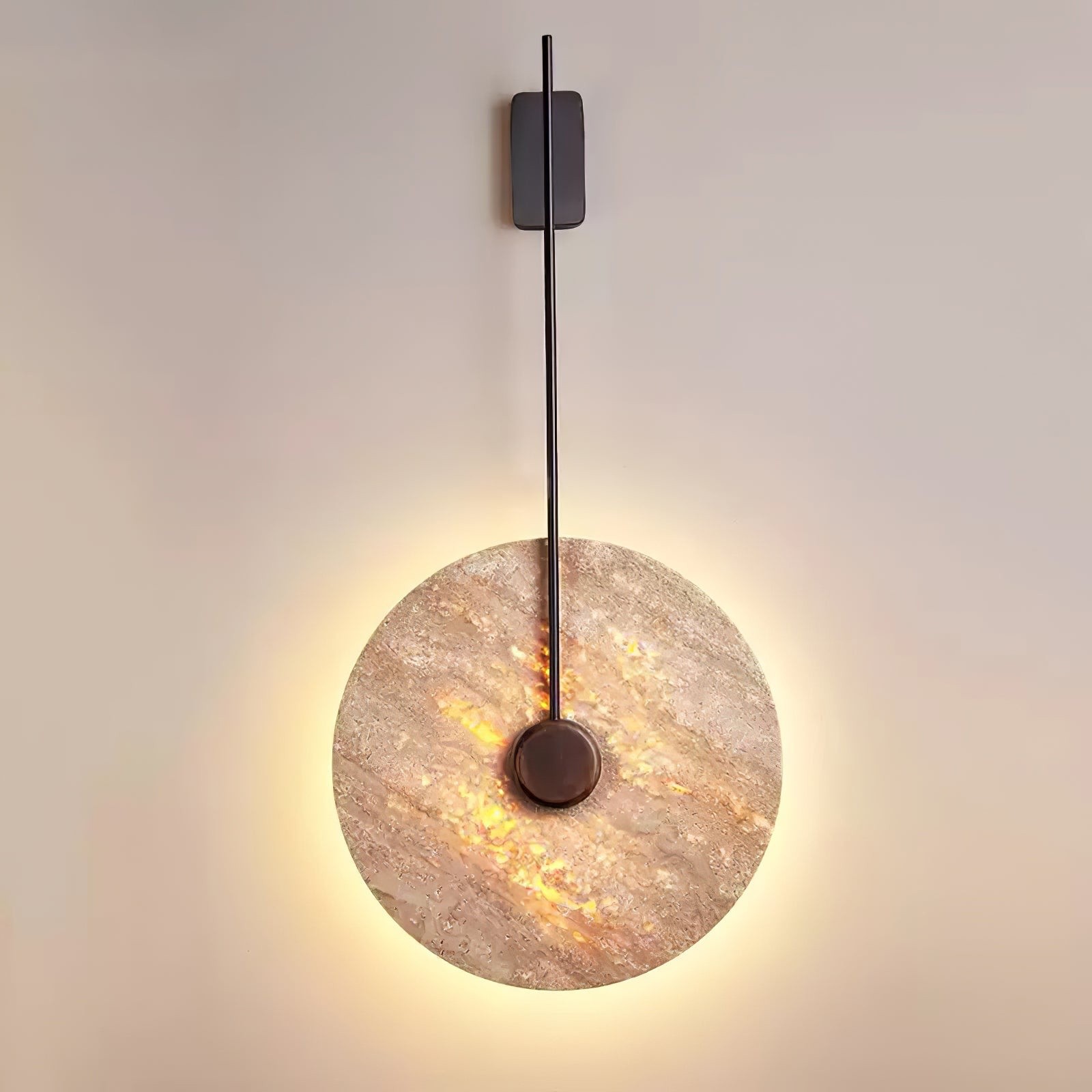 Minimalist Guitar Vertical Design Travertine Wall Sconce S311