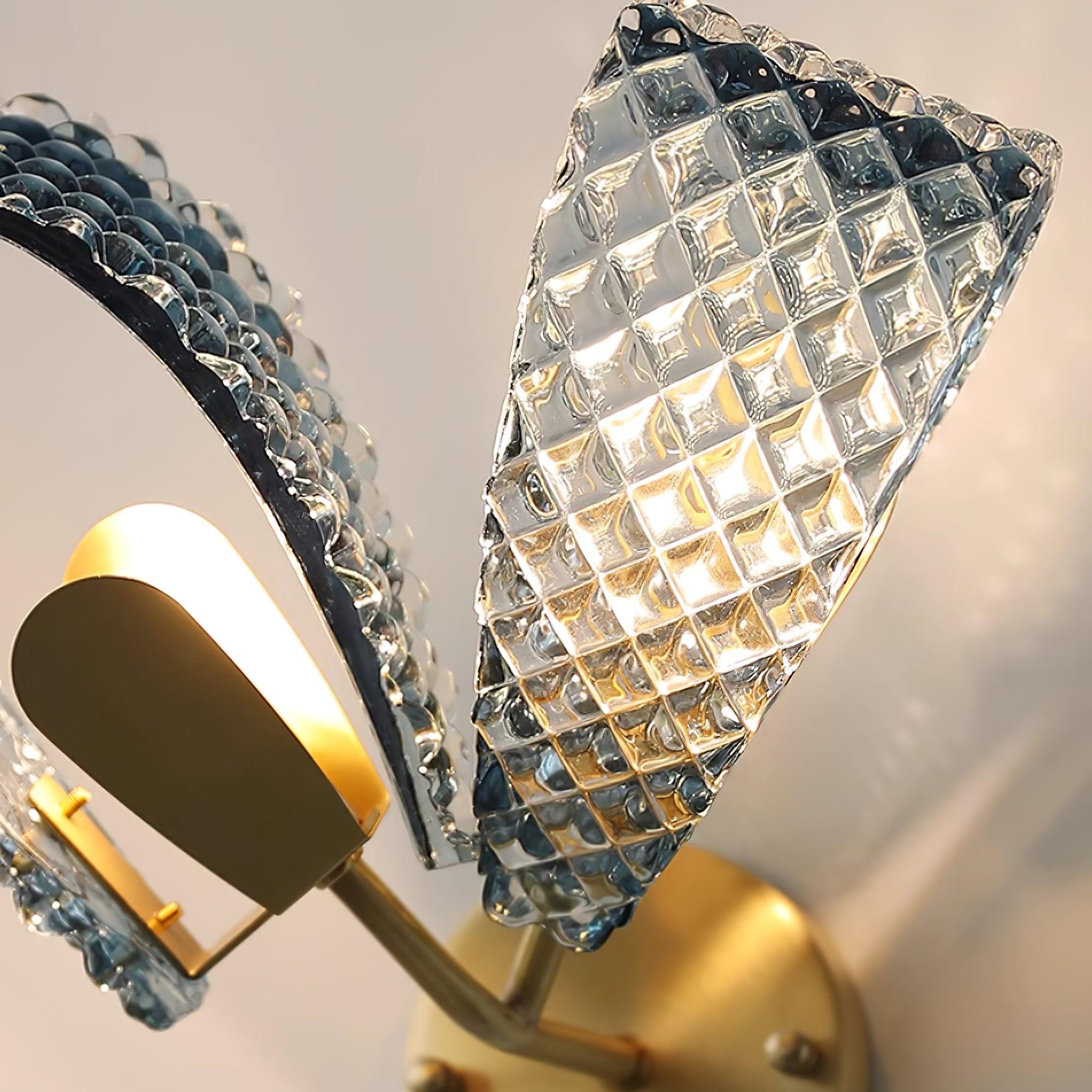 Creative Light Luxury Blue Ribbon Wall Lamp M182