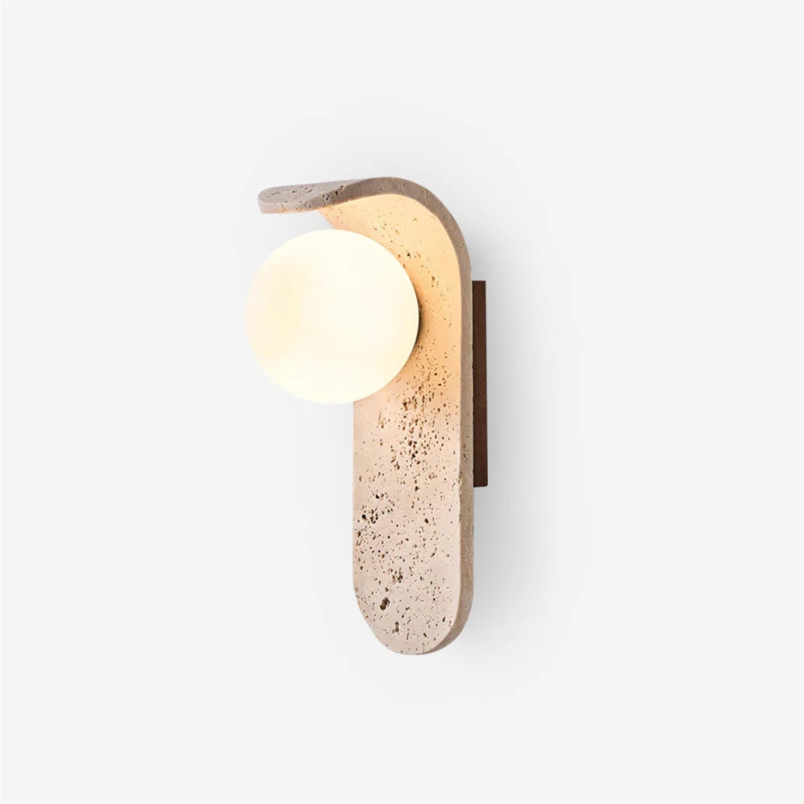 Travertine Wall Lamp - Skateboard-Inspired Modern Bedroom Light S326