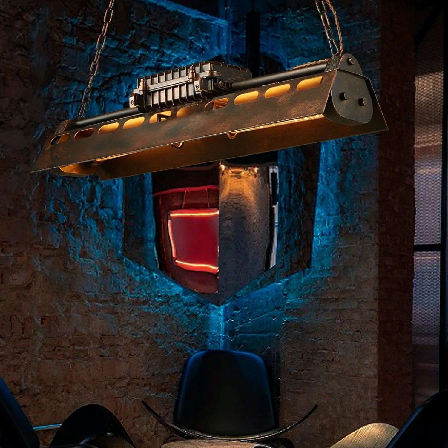 Vintage Industrial Loft Chandelier - Steampunk Style Lighting S222