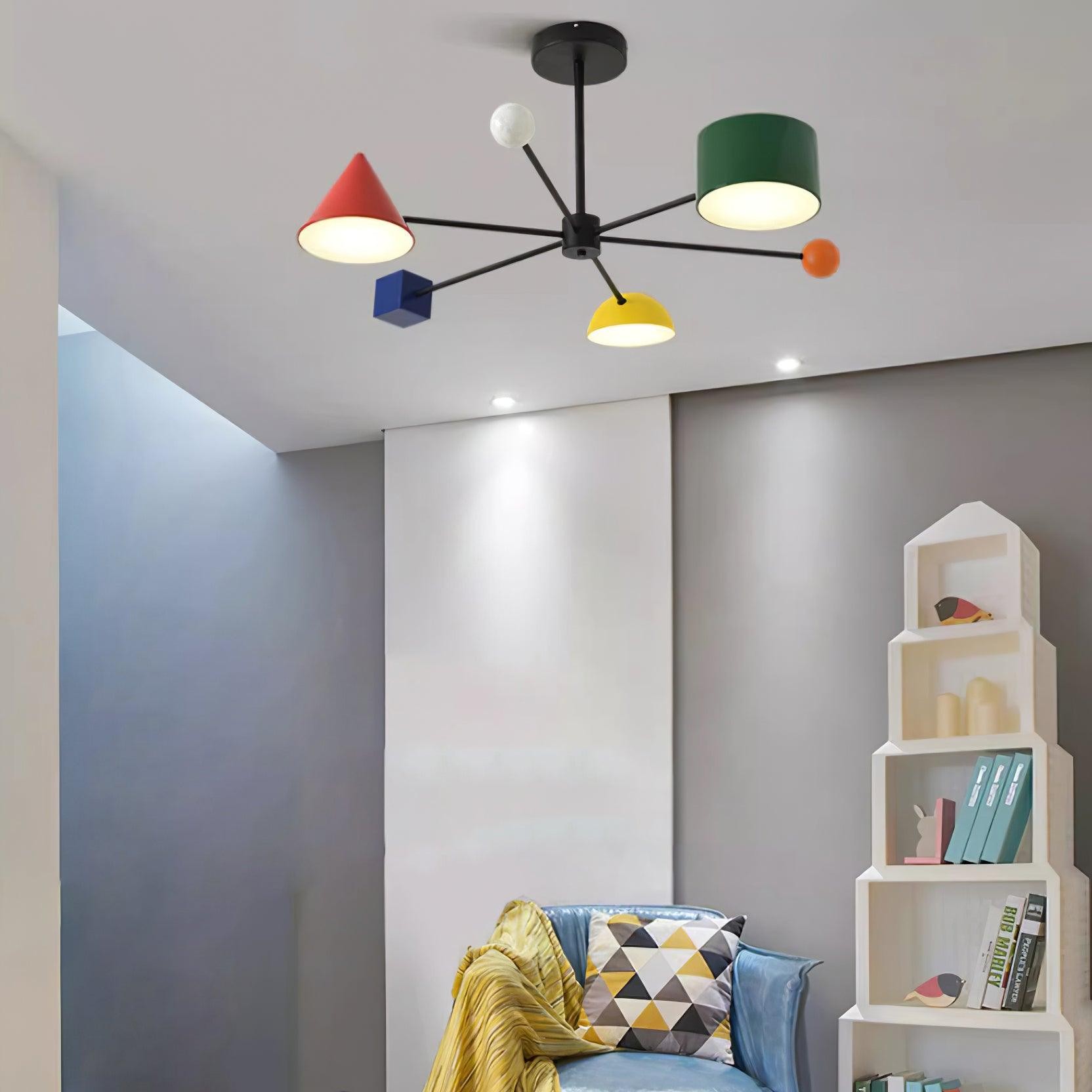 Geometric Colorful Ceiling Light M276