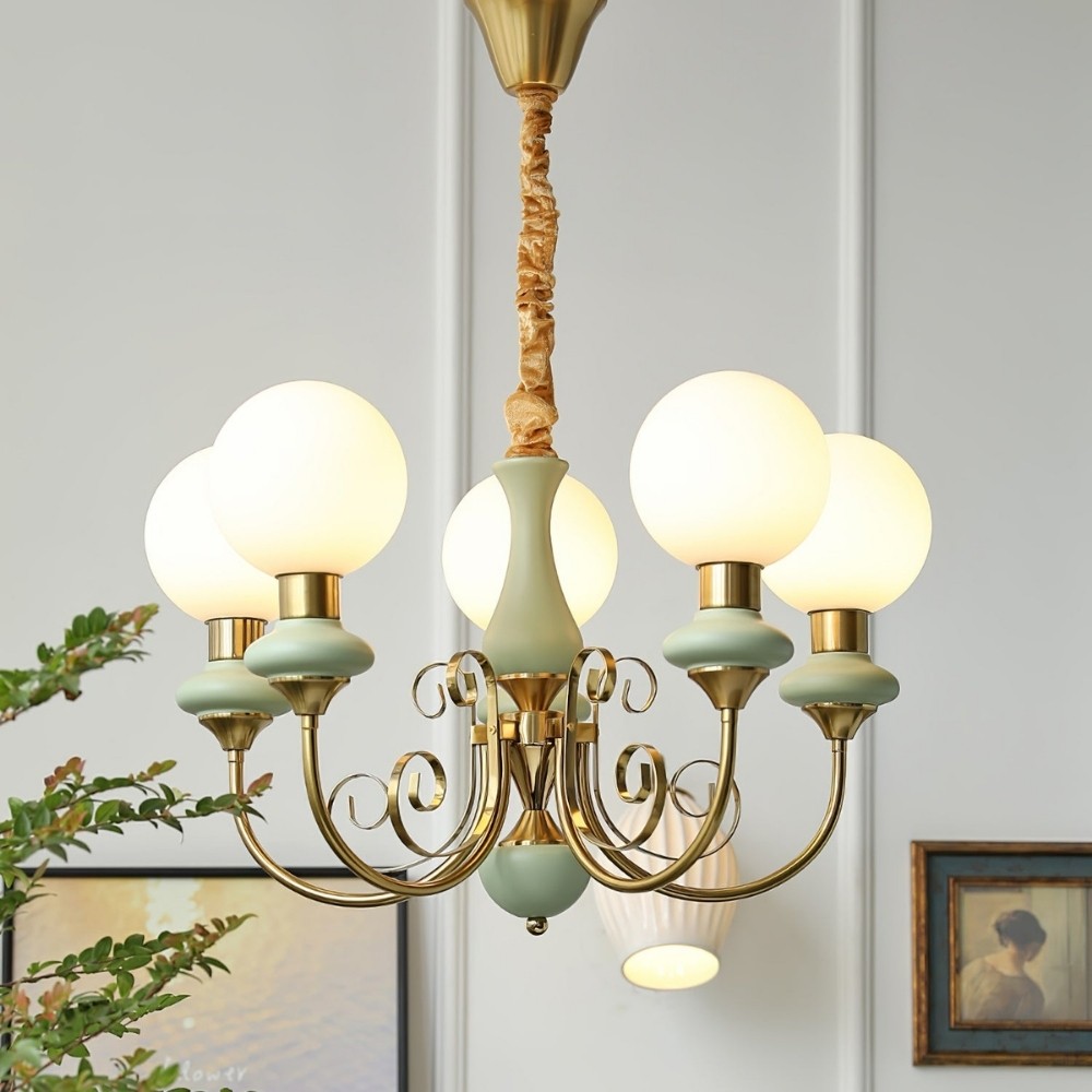 Modern Chandelier with Graceful Silhouette for Ambient Light S219