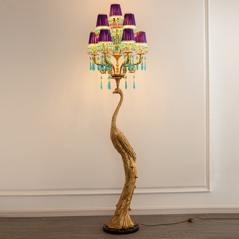 Perky Peacock Floor Lamp T1985
