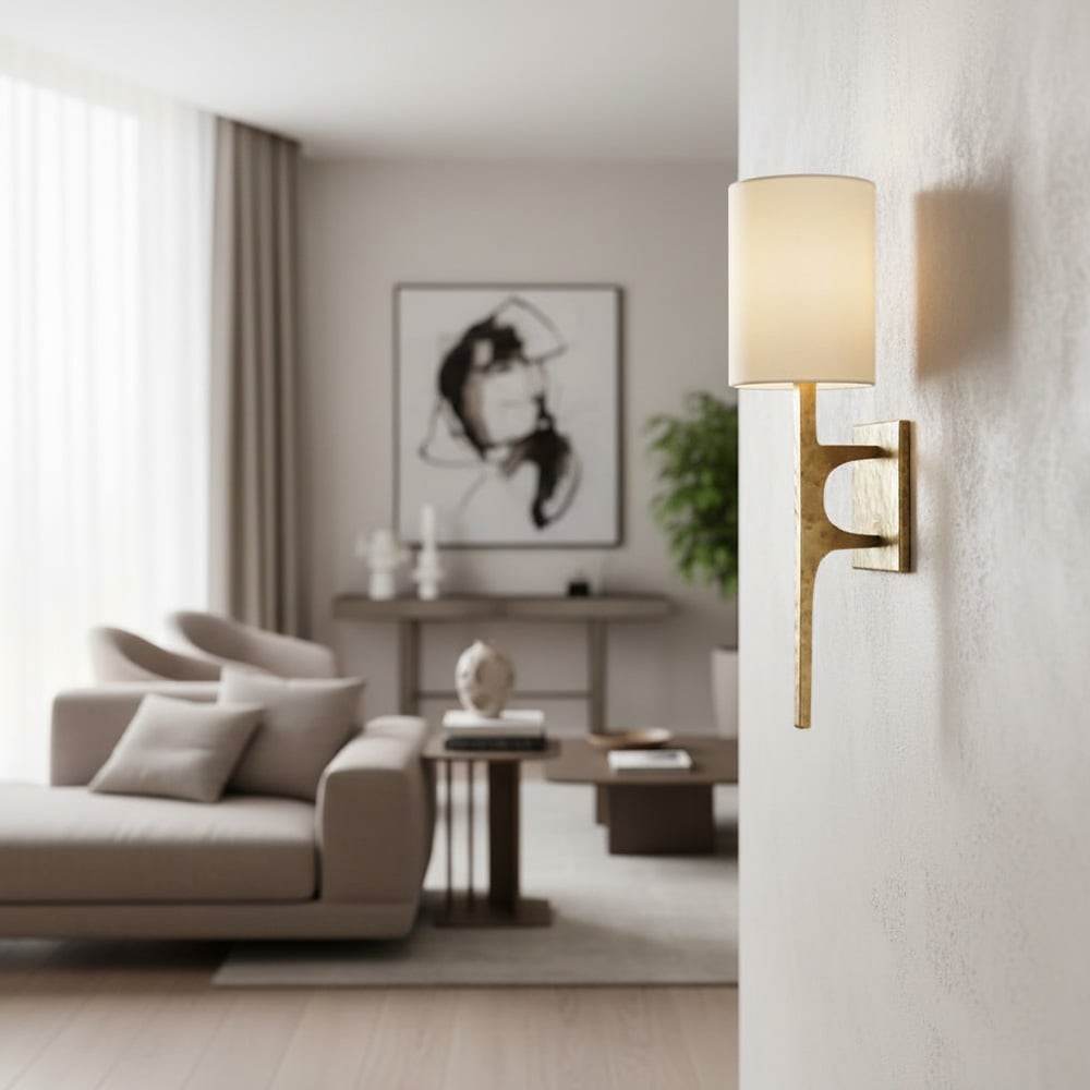 Texturoc Linear Wall Light - Modern Hammered Wall Sconce T457