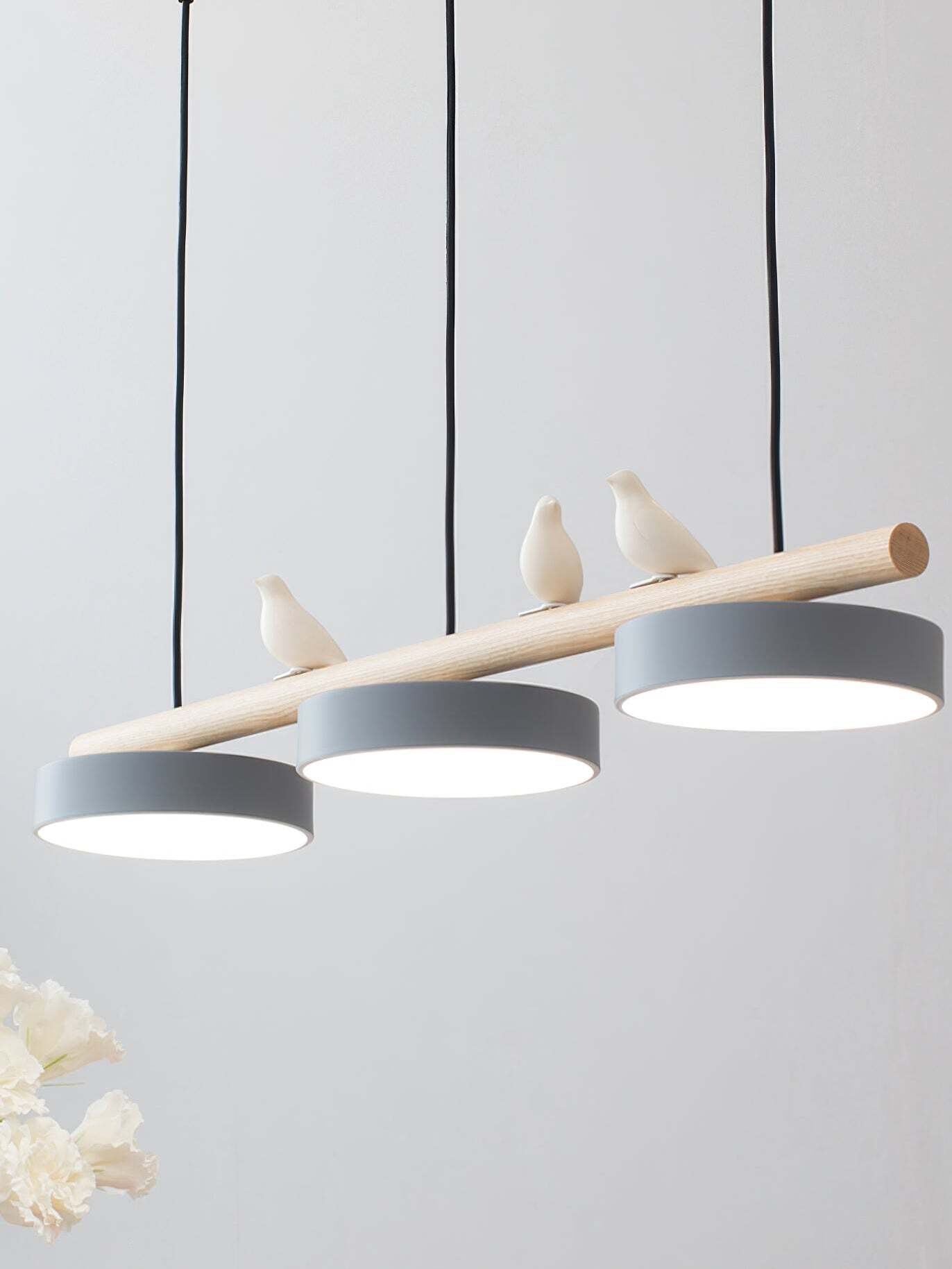 Creative Branch Bird Shaped Pendant Lamp G01