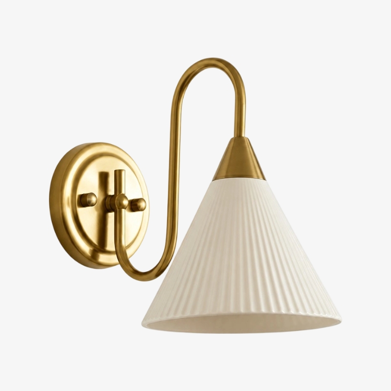 Celvane French Vintage Wall Lamp - Elegant Retro Design Bedside Light for Bedroom and Hallway T2274