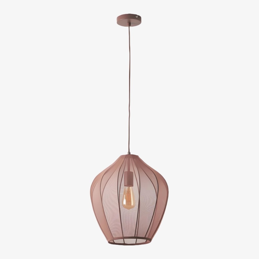 Lumifil Modern Mesh Pendant Light - Hanging Fabric Lghts are Suitable for Dining Rooms or Kitchen Islands T794