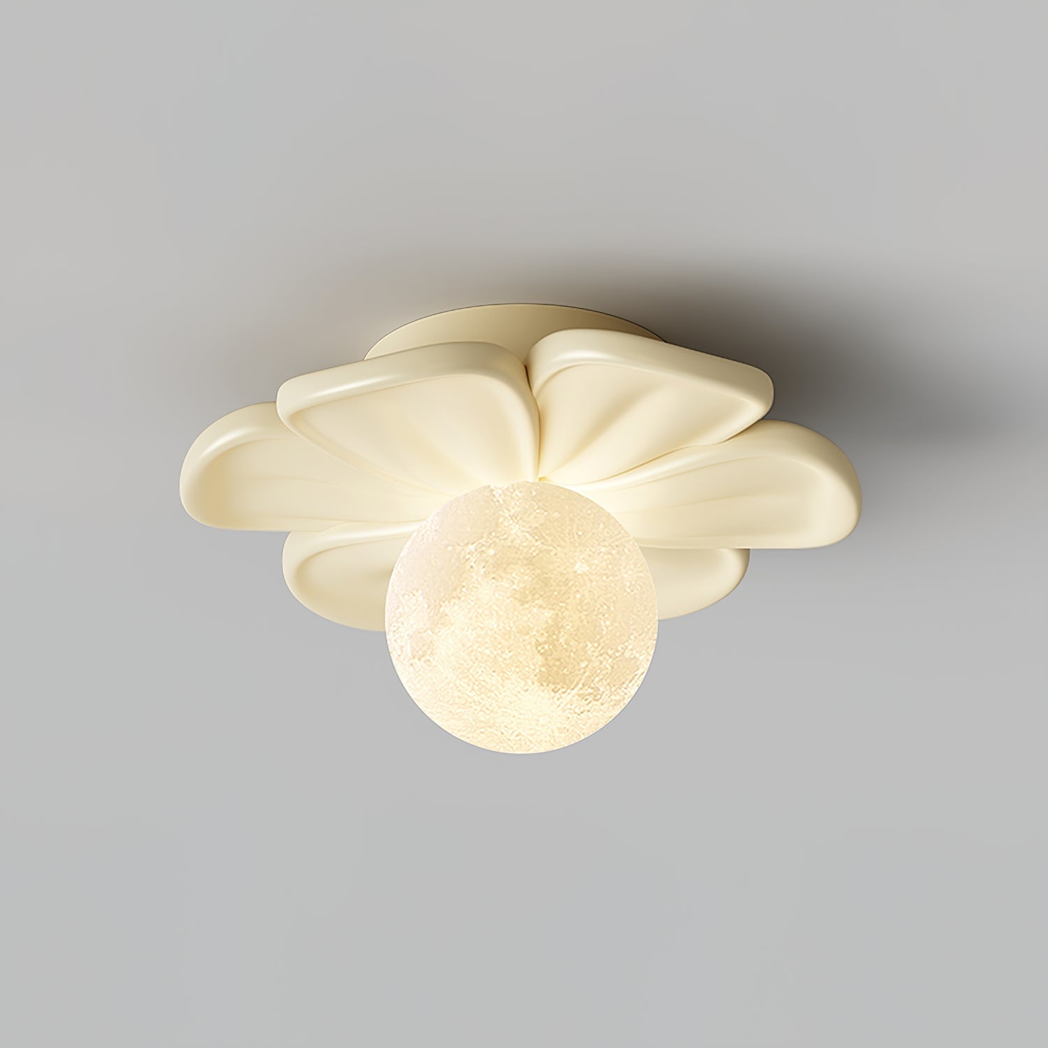 Cream Bloom Flower Ceiling Lamp T1632