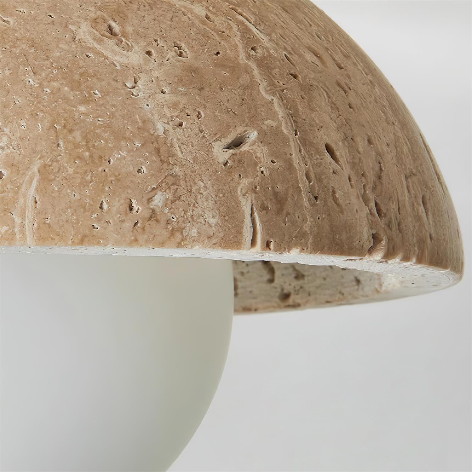 Natural Travertine Bowl Ceiling Light - Vintage for Bathroom M119