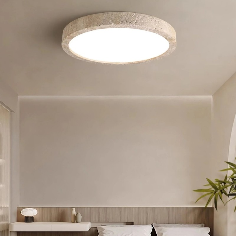 Round Ceiling Light - Nordic Travertine for Living Room S298
