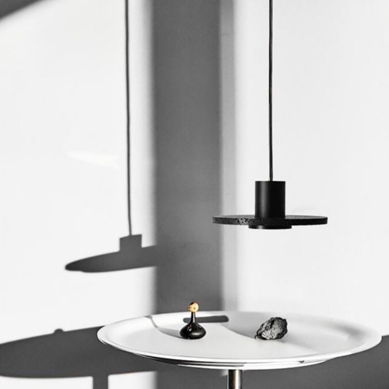 Retro Black Hole Stone Pendant Lamp G73