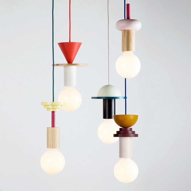 Creative Simple Wooden Pendant Light S155