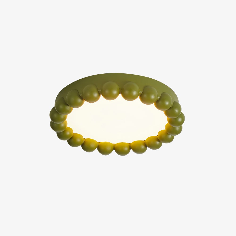 Sleek Flush Resin Ceiling Lamp — Comfortable Ambient Light S218