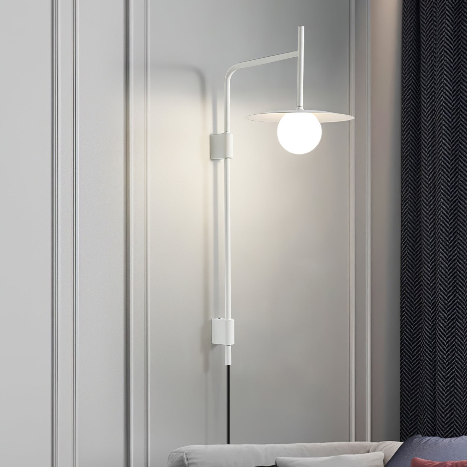 Nordic Swing Arm Wall Lamp for Living Room G26