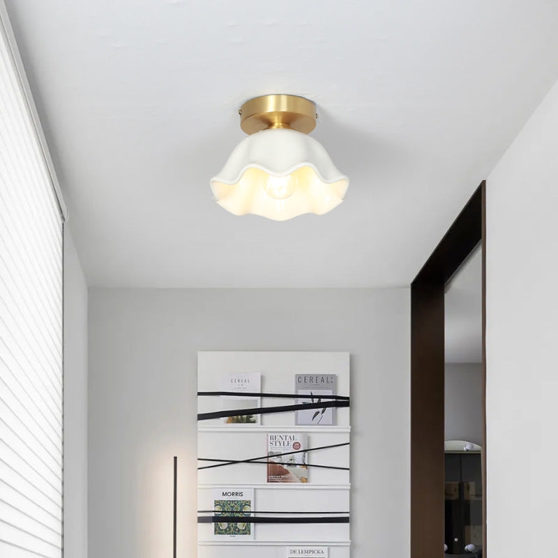 Blossom Glow Mid-Century Ceramic Ceiling Light T2176